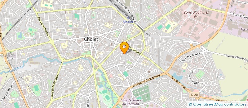 localisation de l'entreprise MONSIEUR DAVID RONDEAU à CHOLET