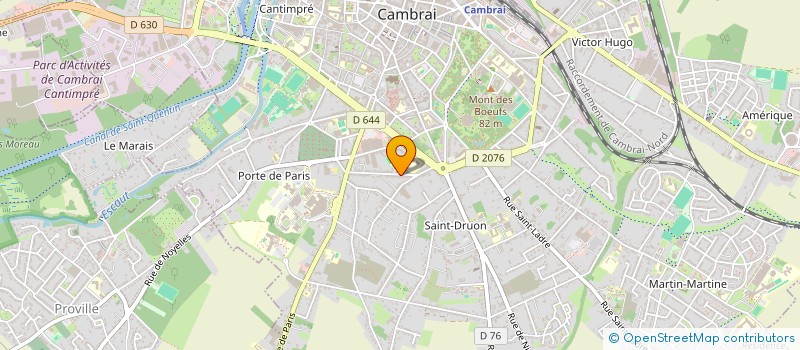 localisation de l'entreprise MONSIEUR DAVID ROOSE  CAMBRAI