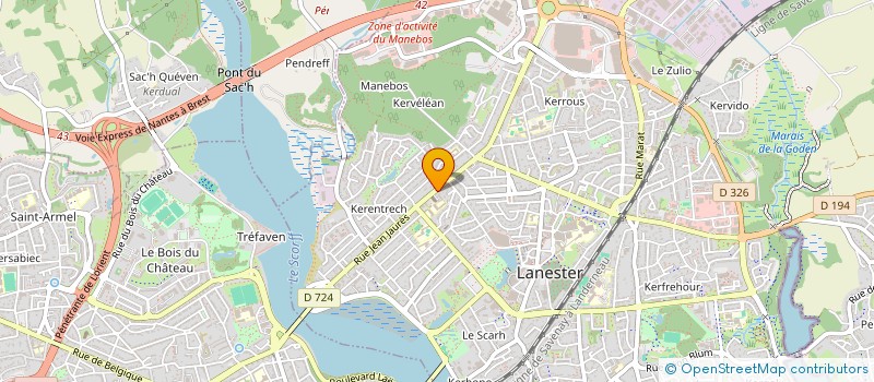 localisation de l'entreprise MONSIEUR DAVID ROQUES à LANESTER