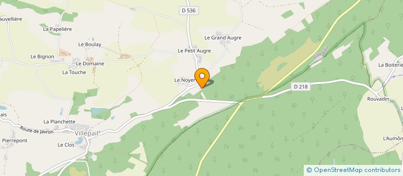 localisation de l'entreprise MONSIEUR DAVID ROSE  VILLEPAIL