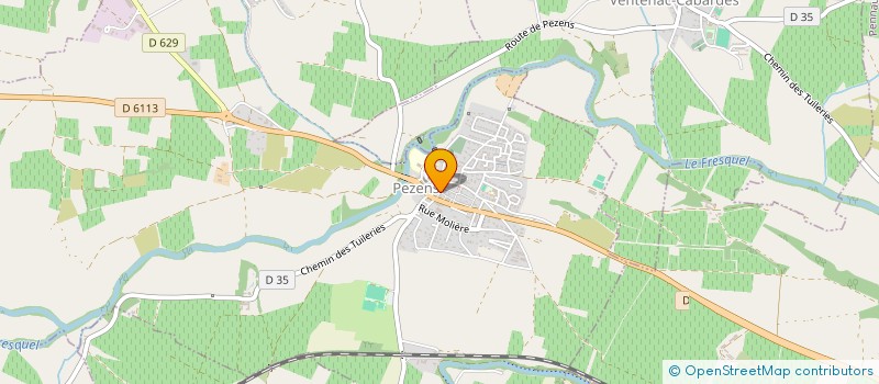 localisation de l'entreprise MONSIEUR DAVID ROUCOLLE  PEZENS