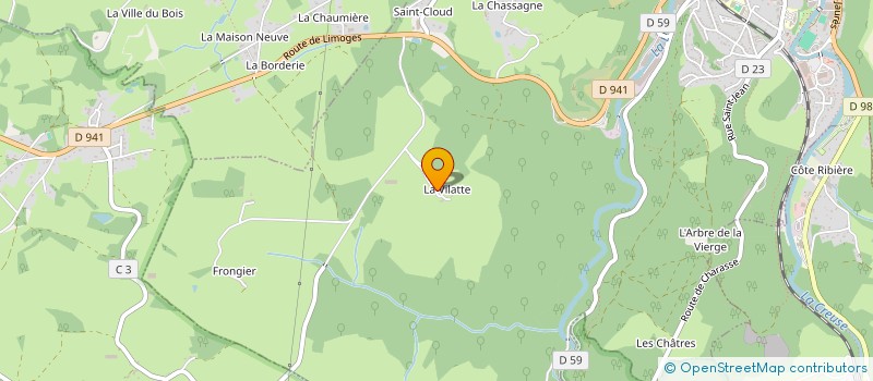 localisation de l'entreprise MONSIEUR DAVID ROUGIER à AUBUSSON