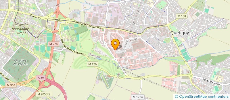 localisation de l'entreprise MONSIEUR DAVID ROUSSEAU  QUETIGNY