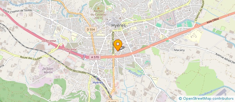 localisation de l'entreprise MONSIEUR DAVID ROUSSEL à HYERES