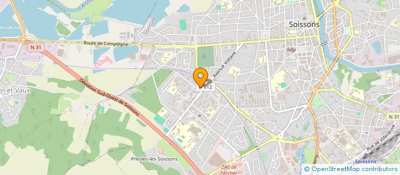 localisation de l'entreprise MONSIEUR DAVID ROUSSEL à SOISSONS