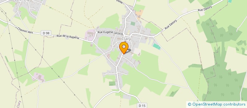 localisation de l'entreprise MONSIEUR DAVID ROUSSEL  CLARY