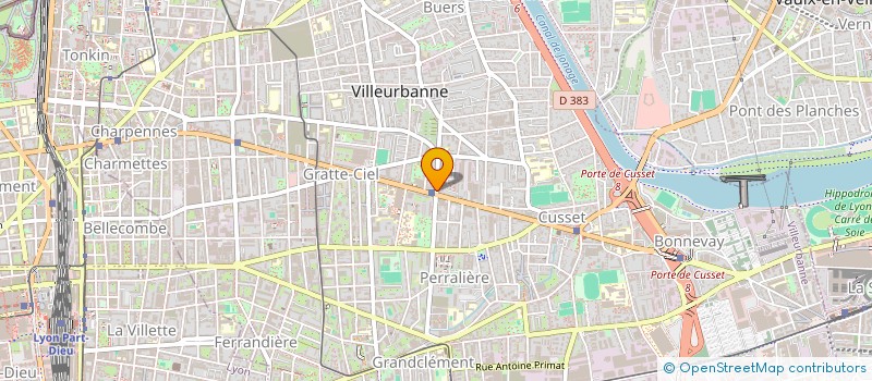 localisation de l'entreprise MONSIEUR DAVID ROUSSET  VILLEURBANNE