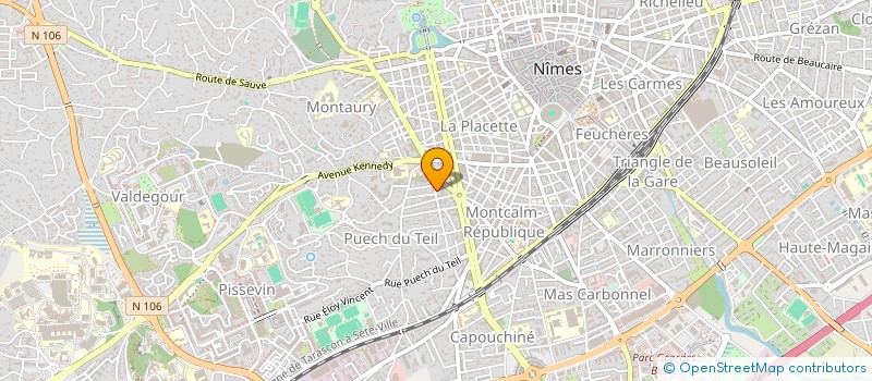 localisation de l'entreprise MONSIEUR DAVID ROUVIER  NIMES