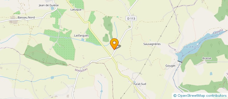 localisation de l'entreprise MONSIEUR DAVID ROUX  LAUGNAC