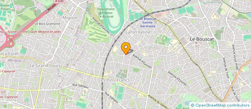 localisation de l'entreprise MONSIEUR DAVID ROUX à BORDEAUX