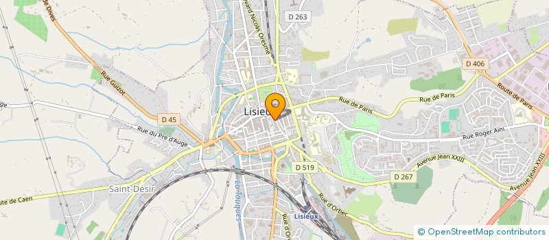 localisation de l'entreprise MONSIEUR DAVID ROUXELIN à LISIEUX