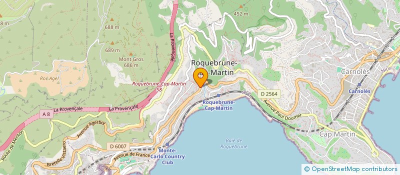 localisation de l'entreprise MONSIEUR DAVID ROWLES  ROQUEBRUNE-CAP-MARTIN