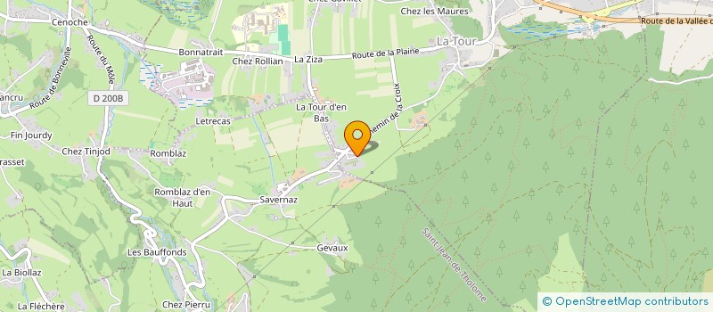 localisation de l'entreprise MONSIEUR DAVID ROY  LA TOUR