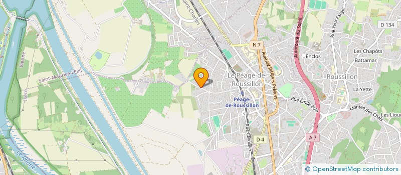 localisation de l'entreprise MONSIEUR DAVID ROZIER  LE PEAGE-DE-ROUSSILLON