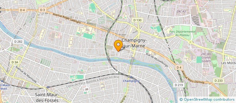 localisation de l'entreprise MONSIEUR DAVID ROZIER  CHAMPIGNY-SUR-MARNE