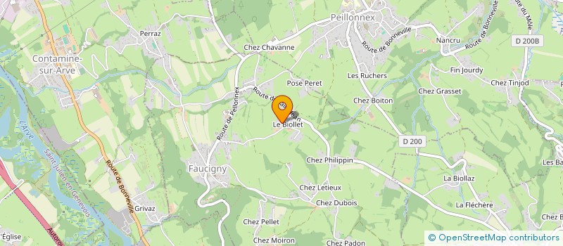 localisation de l'entreprise MONSIEUR DAVID RUBIN  FAUCIGNY