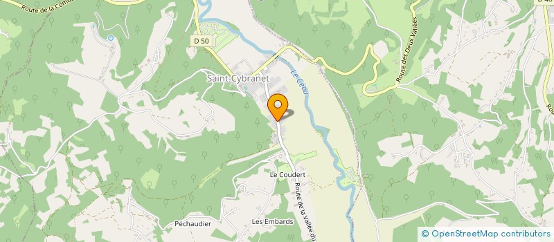 localisation de l'entreprise MONSIEUR DAVID RUSSELL  SAINT-CYBRANET