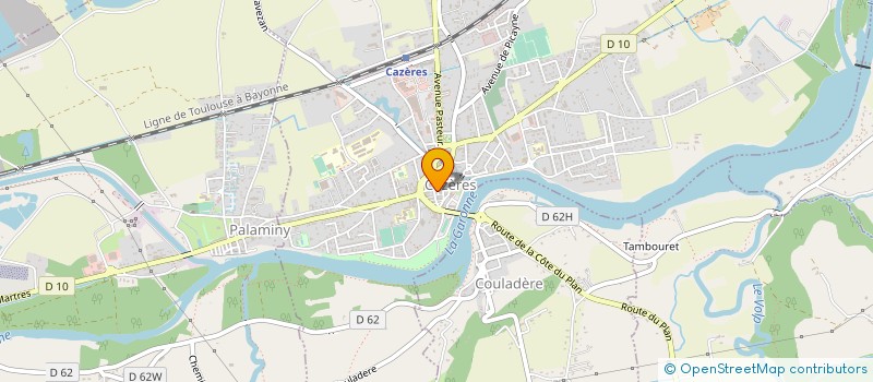 localisation de l'entreprise MONSIEUR DAVID SABATHIER  CAZERES