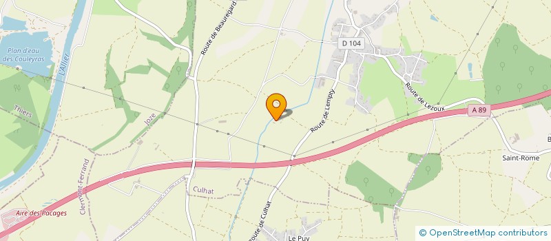 localisation de l'entreprise MONSIEUR DAVID SABATIER  CULHAT