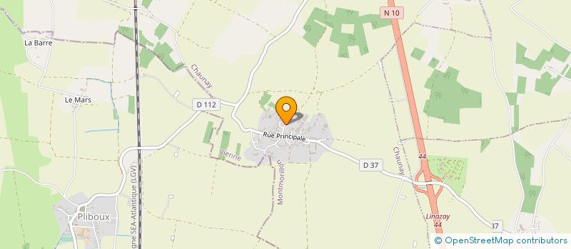 localisation de l'entreprise MONSIEUR DAVID SABLEAUX  CHAMPAGNE-LE-SEC