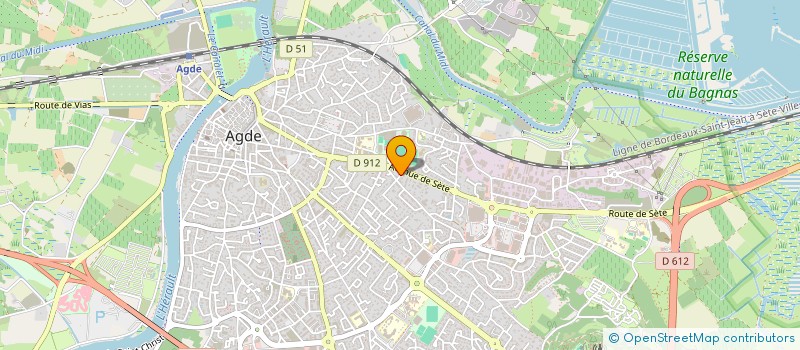 localisation de l'entreprise MONSIEUR DAVID SABLIER  AGDE