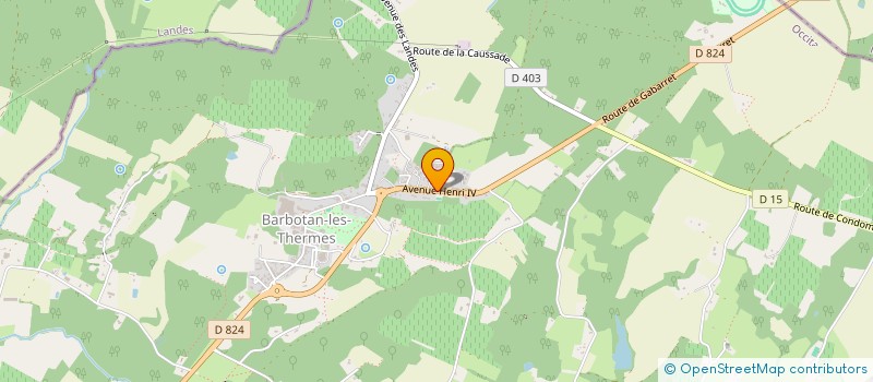 localisation de l'entreprise MONSIEUR DAVID SAC  CAZAUBON