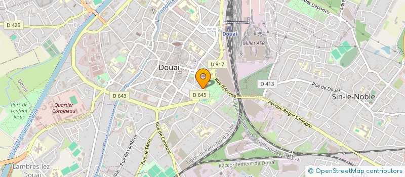 localisation de l'entreprise MONSIEUR DAVID SADON à DOUAI