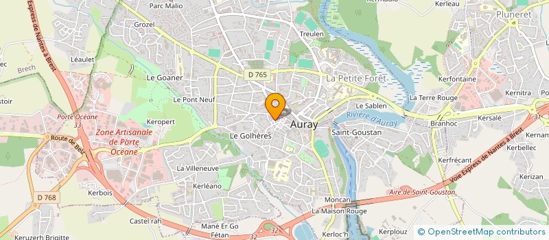 localisation de l'entreprise MONSIEUR DAVID SAGET à AURAY
