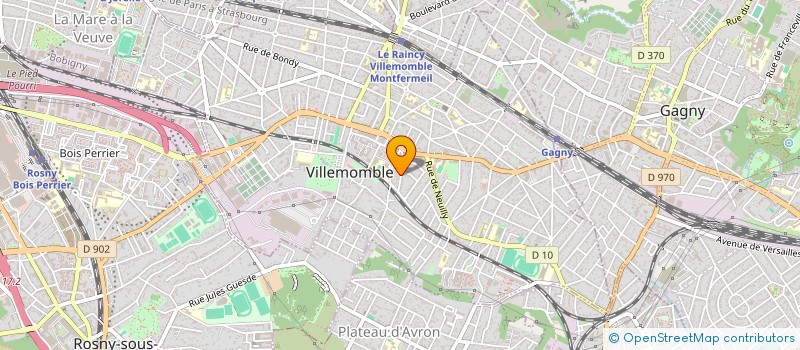 localisation de l'entreprise MONSIEUR DAVID SAGUES à VILLEMOMBLE