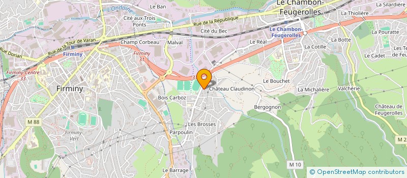 localisation de l'entreprise MONSIEUR DAVID SAHI  LE CHAMBON-FEUGEROLLES