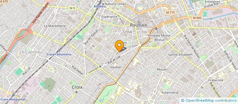 localisation de l'entreprise MONSIEUR DAVID SAIN  ROUBAIX