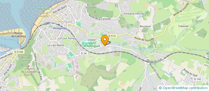 localisation de l'entreprise MONSIEUR DAVID SAINT-BOMER  HOULGATE