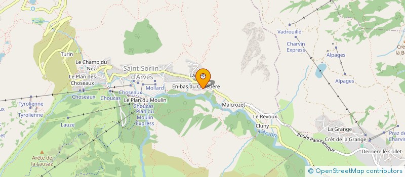 localisation de l'entreprise MONSIEUR DAVID SALINGUE  SAINT SORLIN D'ARVES