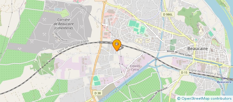 localisation de l'entreprise MONSIEUR DAVID SALLES  BEAUCAIRE