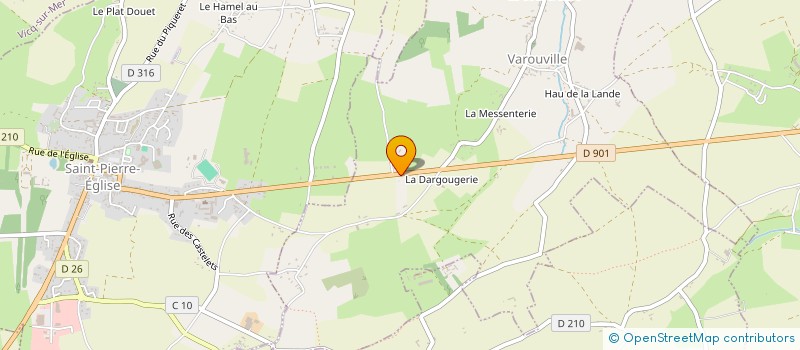 localisation de l'entreprise MONSIEUR DAVID SALLEY  SAINT-PIERRE-EGLISE