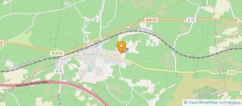 localisation de l'entreprise MONSIEUR DAVID SANCHEZ  DOUZENS