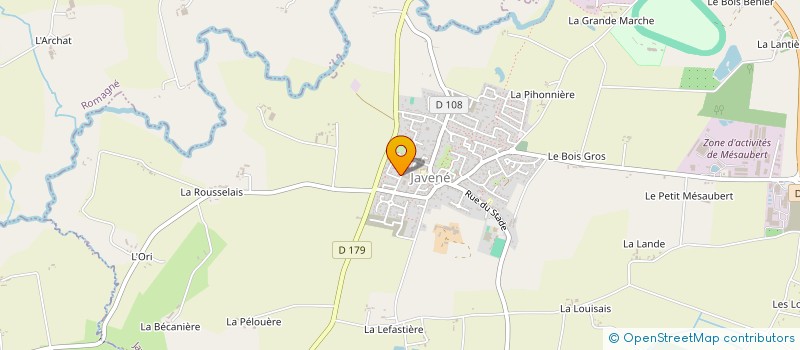 localisation de l'entreprise MONSIEUR DAVID SANDERS  JAVENE