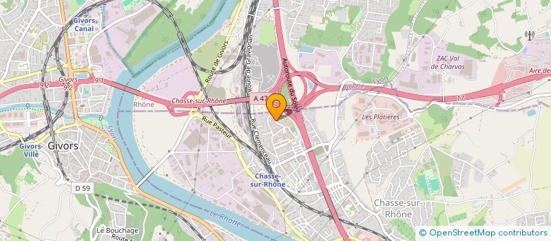 localisation de l'entreprise MONSIEUR DAVID SANFILIPPO  CHASSE-SUR-RHONE