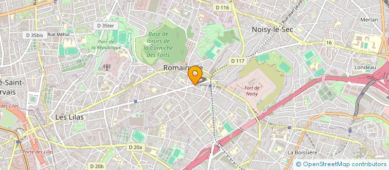 localisation de l'entreprise MONSIEUR DAVID SANTOS à ROMAINVILLE