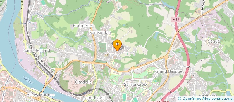 localisation de l'entreprise MONSIEUR DAVID SARDARU  BAYONNE