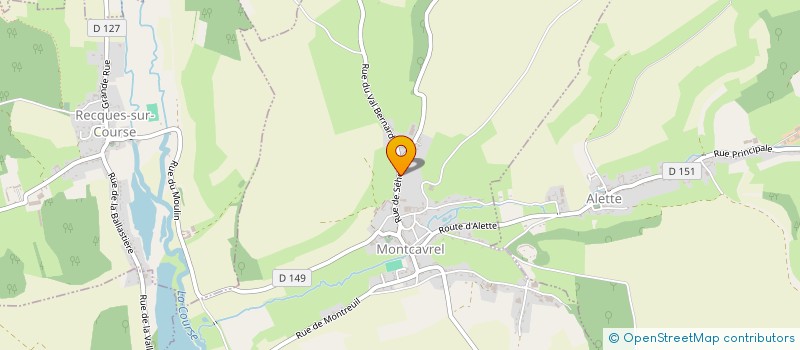 localisation de l'entreprise MONSIEUR DAVID SAUVAGE  MONTCAVREL