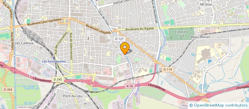 localisation de l'entreprise MONSIEUR DAVID SAUVAGE  CALAIS