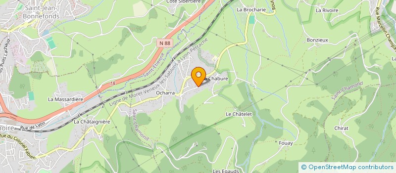 localisation de l'entreprise MONSIEUR DAVID SAUVIGNET  SAINT-CHAMOND