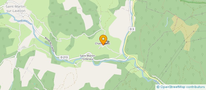 localisation de l'entreprise MONSIEUR DAVID SAVY  SAINT-MARTIN-SUR-LAVEZON