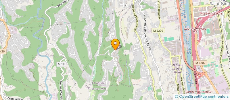 localisation de l'entreprise MONSIEUR DAVID SCAIA  LA GAUDE