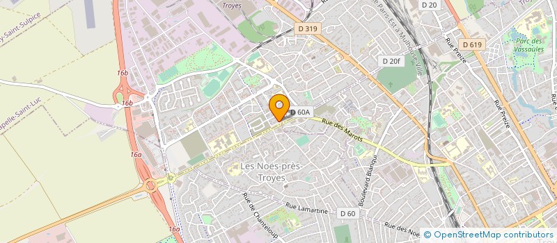 localisation de l'entreprise MONSIEUR DAVID SCEMAMA  LA CHAPELLE-SAINT-LUC