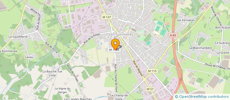 localisation de l'entreprise MONSIEUR DAVID SCHARTIER  LES SORINIERES