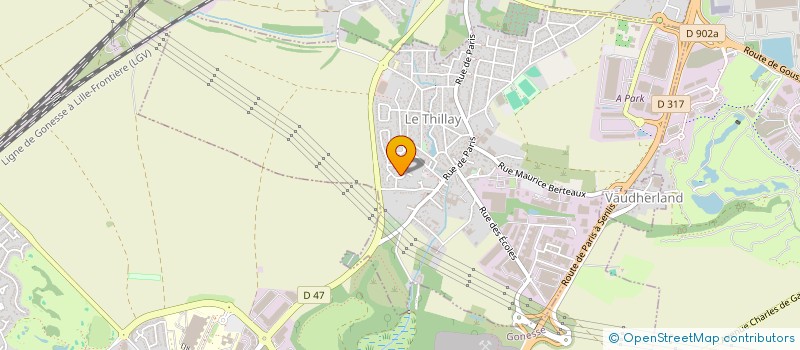 localisation de l'entreprise MONSIEUR DAVID SCHEPPLER  LE THILLAY