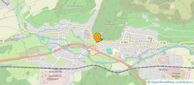 localisation de l'entreprise MONSIEUR DAVID SCHERER  MUTZIG