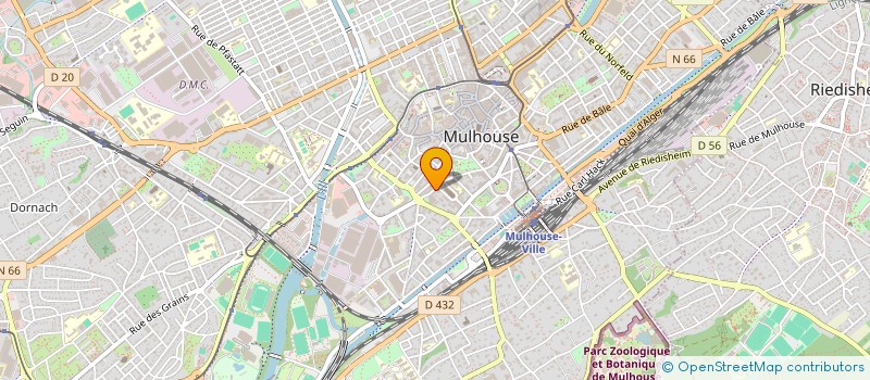 localisation de l'entreprise MONSIEUR DAVID SCHERRER à MULHOUSE